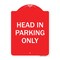 Signmission Designer Series Sign-Head in Parking Only, Red & White Aluminum Sign, 18" x 24", RW-1824-23908 A-DES-RW-1824-23908 - alternate 1